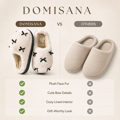 Women's Fuzzy House Slippers