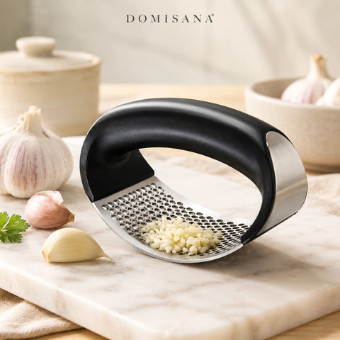 Garlic Press Rocker - Stainless Steel Garlic Crusher Tool