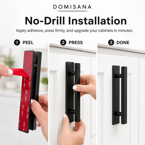 No-Drill Cabinet Handles