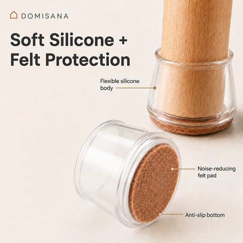 ClearGuard Chair Leg Protectors