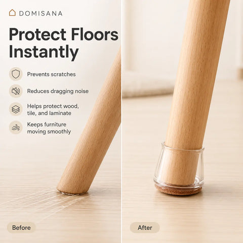 ClearGuard Chair Leg Protectors