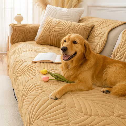 Domisana Plush Non-Slip Sofa Cover