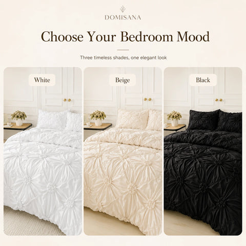 Ruffle Flower Bedding Set 3PCS