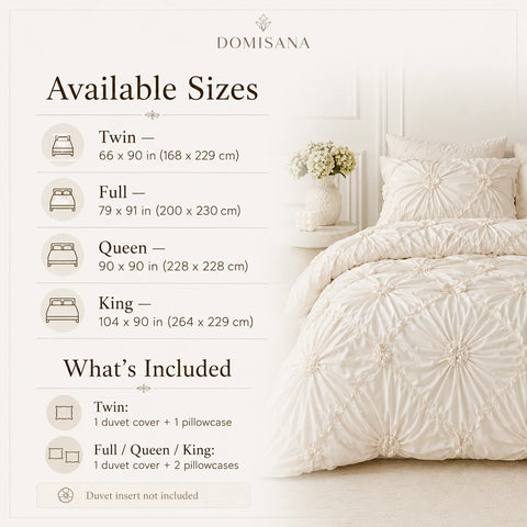 Ruffle Flower Bedding Set 3PCS