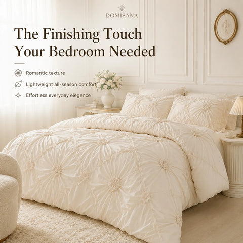 Ruffle Flower Bedding Set 3PCS