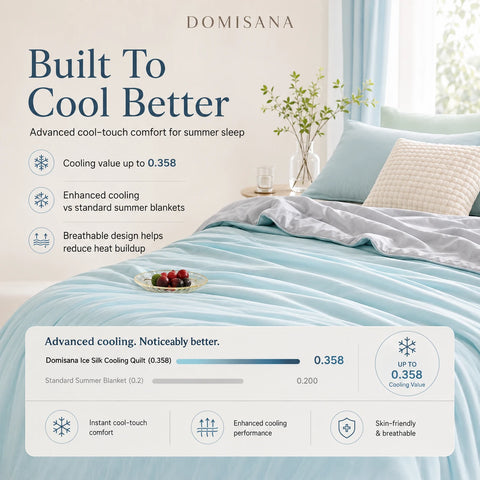 Cooling Silk Summer Blanket