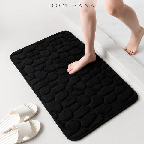 Cobblestone Quick-Dry Coral Bath Mat