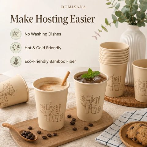 Eco-Friendly Bamboo Fiber Paper Cups