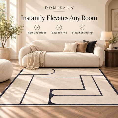 Modern Geometric Living Room Rug