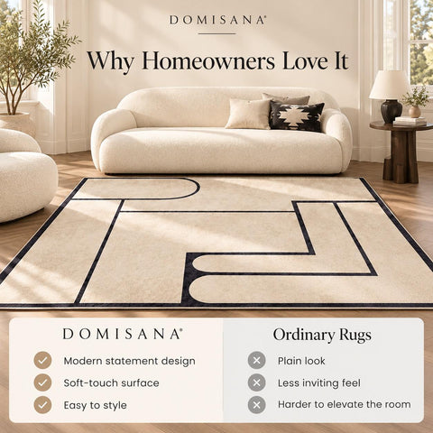 Modern Geometric Living Room Rug
