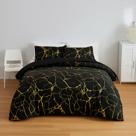 Marble Duvet Cover Set - Soft, Modern & Washable