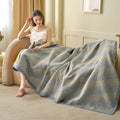 Chevron Pattern Cotton Gauze Jacquard Quilt 7