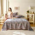Chevron Pattern Cotton Gauze Jacquard Quilt 9