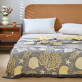 Coral Marine Plants Breathable Reversible Quilt 1