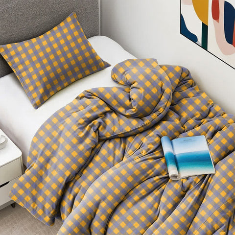 Harper Cotton Checkered Dorm Bedding Set