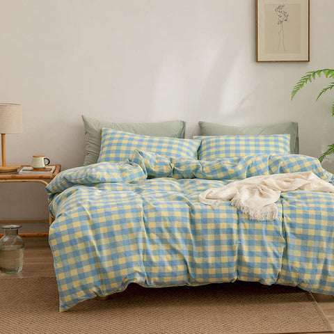 Harper Cotton Checkered Dorm Bedding Set