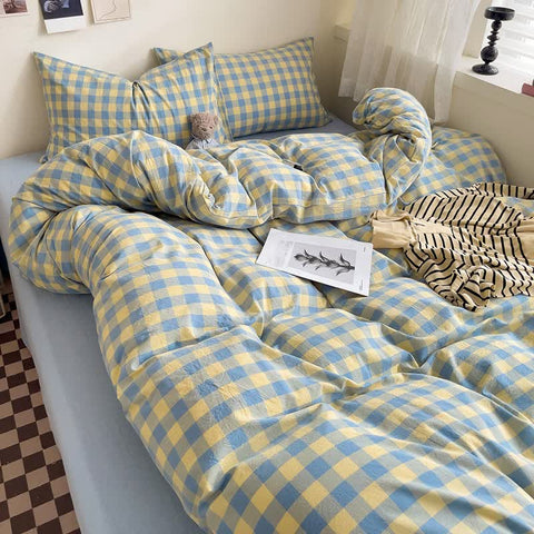 Harper Cotton Checkered Dorm Bedding Set