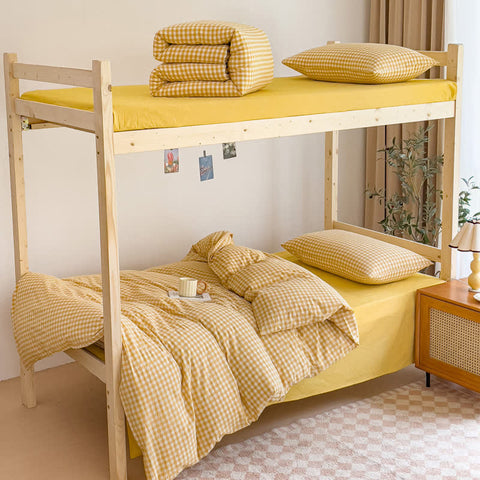 Soft Cotton Duvet Cover Dorm Bedding Set