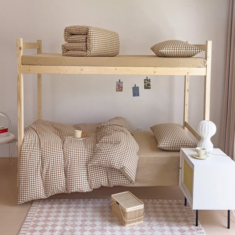Soft Cotton Duvet Cover Dorm Bedding Set