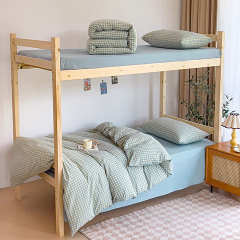 Soft Cotton Duvet Cover Dorm Bedding Set
