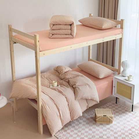 Soft Cotton Duvet Cover Dorm Bedding Set
