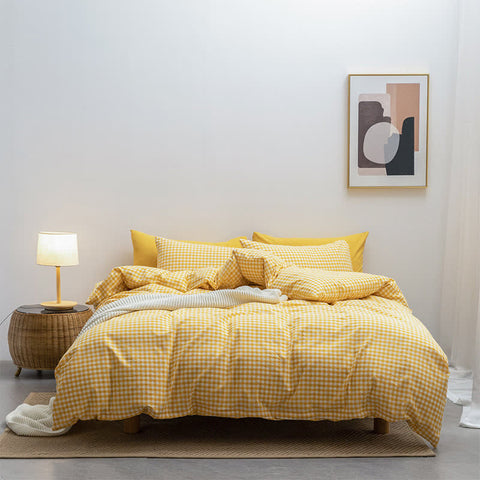 Soft Cotton Duvet Cover Dorm Bedding Set