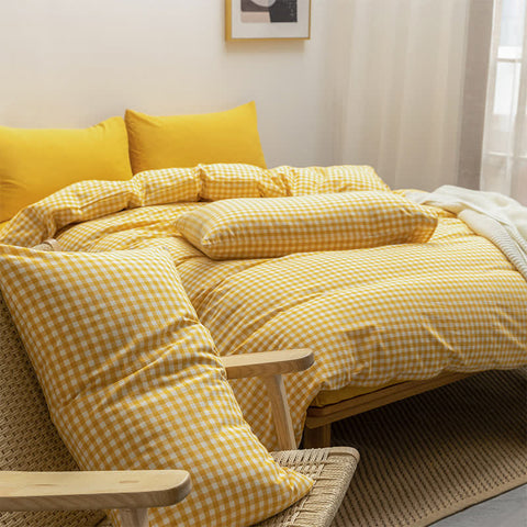 Soft Cotton Duvet Cover Dorm Bedding Set