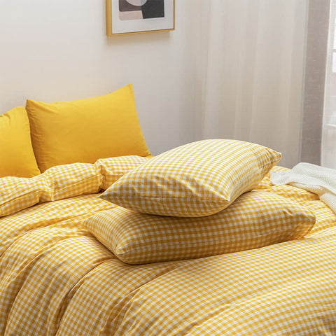 Soft Cotton Duvet Cover Dorm Bedding Set