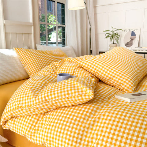 Soft Cotton Duvet Cover Dorm Bedding Set