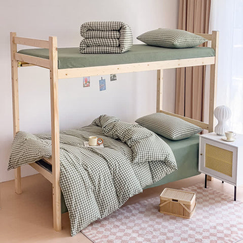 Soft Cotton Duvet Cover Dorm Bedding Set