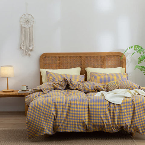 Soft Cotton Duvet Cover Dorm Bedding Set