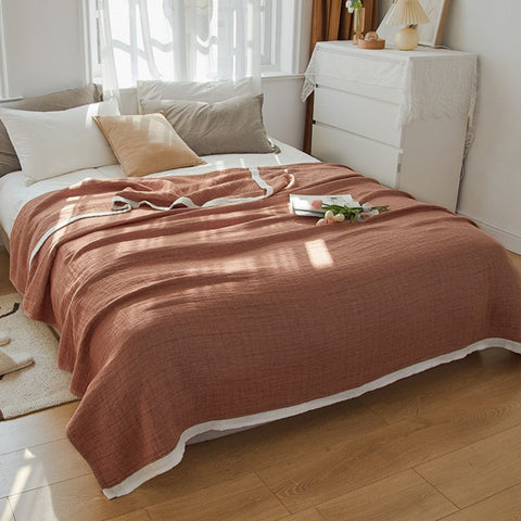 Deluxe Muslin Cotton Multi-Layer Blanket 4