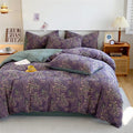 Elegant Flower Cotton Gauze Bedding Set (4PCS) 2
