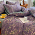 Elegant Flower Cotton Gauze Bedding Set (4PCS) 3
