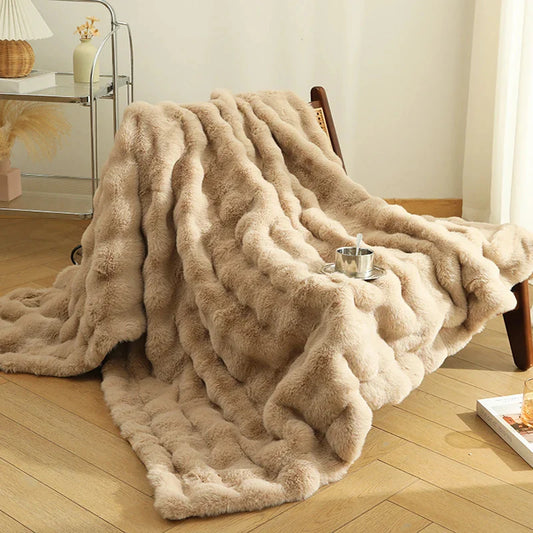 PREMIUM FAUX RABBIT BLANKET