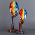 Female Thinker Colorful Art Sculpture 1