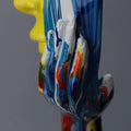 Female Thinker Colorful Art Sculpture 4
