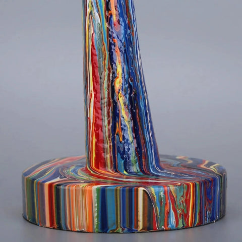 Female Thinker Colorful Art Sculpture 5