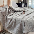 Floral Leaf Print Cotton Muslin Quilt 5