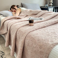 Floral Leaf Print Cotton Muslin Quilt 9