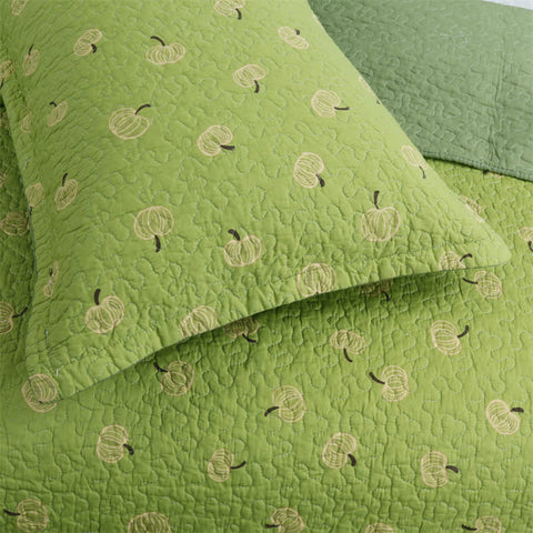Fresh Orange Print Cotton Quilt 3