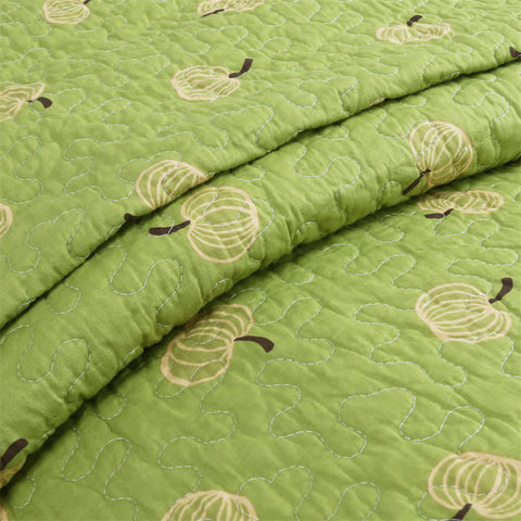 Fresh Orange Print Cotton Quilt 5