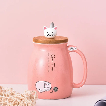 NEKOMORI CERAMIC CAT MUG