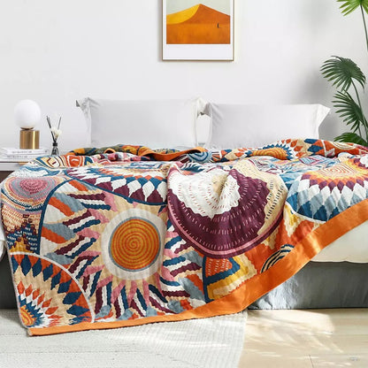 SUNBURST COTTON BLANKET