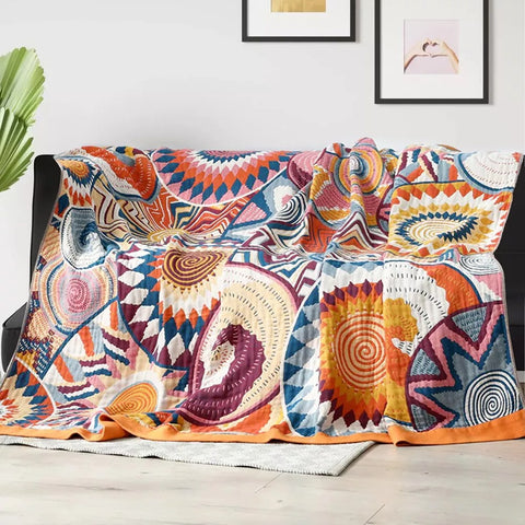 SUNBURST COTTON BLANKET