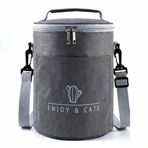 Cylinder Insulated Lunch Bag
