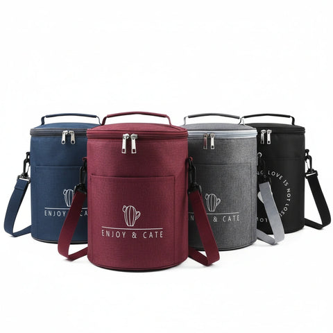 Cylinder Insulated Lunch Bag
