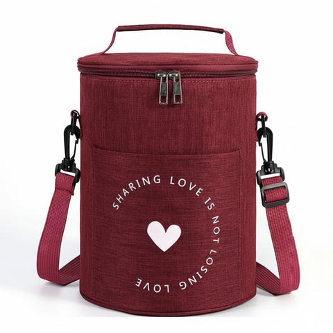 Cylinder Insulated Lunch Bag