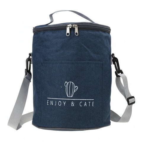Cylinder Insulated Lunch Bag