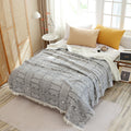 Geometric Pattern Soft Cotton Reversible Quilt 8